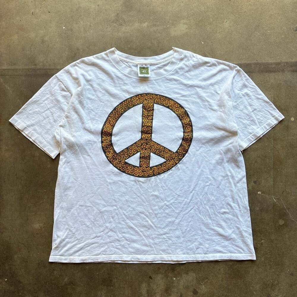 1990’s Project E T-Shirt Size XL Vintage 1994 Floral Peace Sign